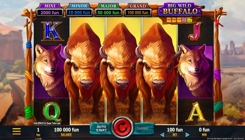 Big Wild Buffalo jackpot